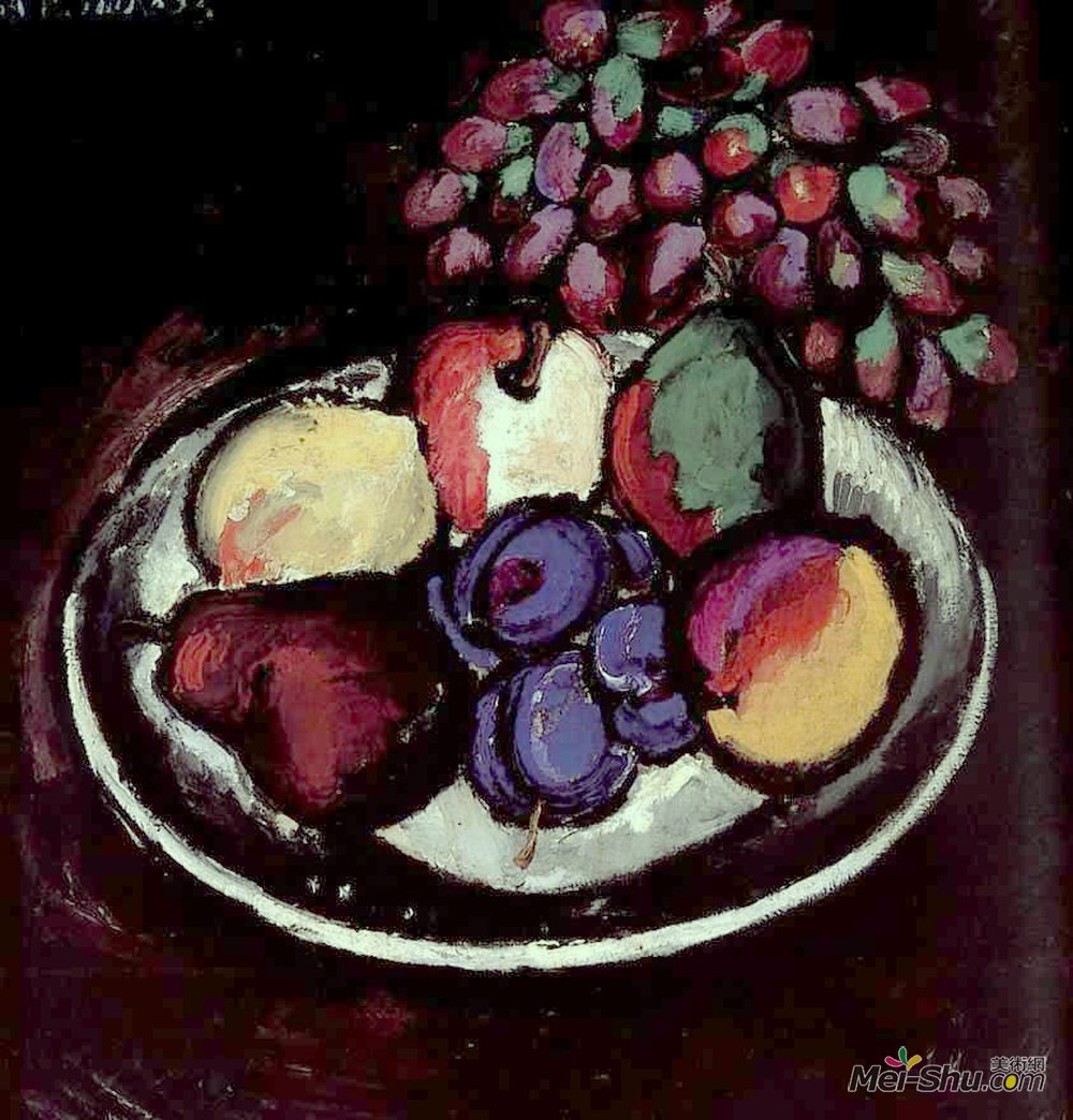 伊利亚·马什科娃(Ilya Mashkov)高清作品《葡萄的静物》