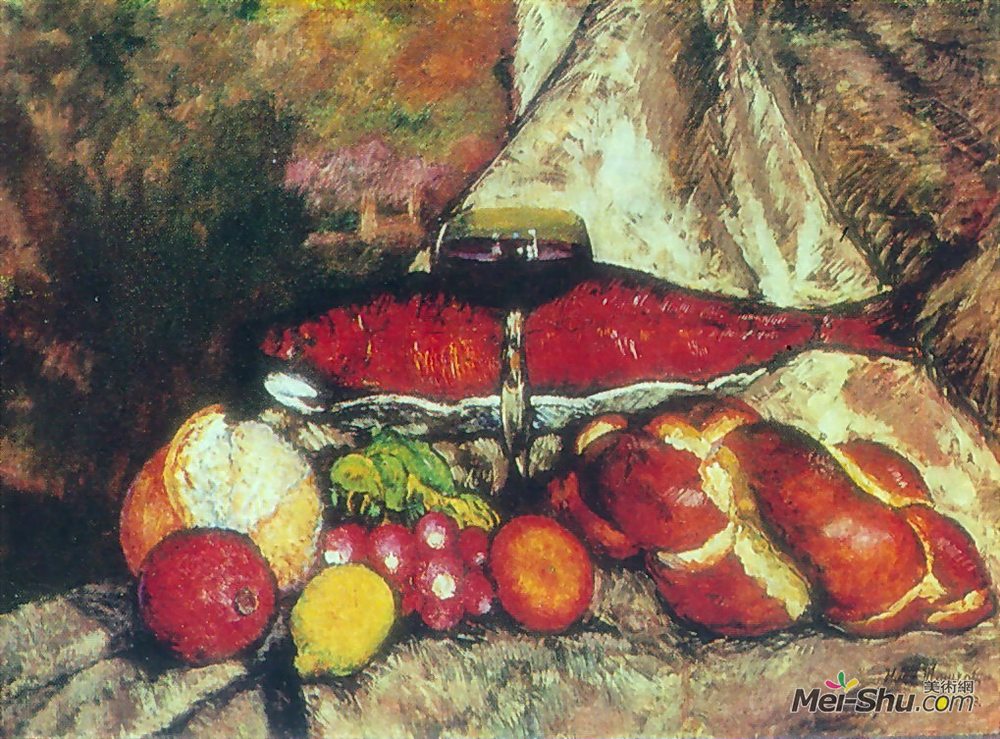 伊利亚·马什科娃(Ilya Mashkov)高清作品《红鱼静物》