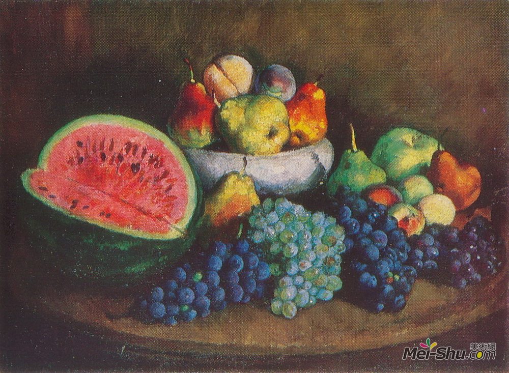 伊利亚·马什科娃(Ilya Mashkov)高清作品《西瓜葡萄》