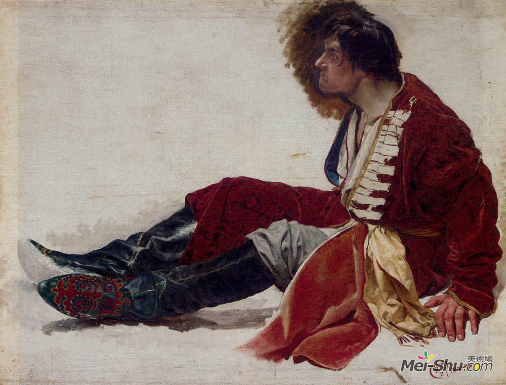 伊利亚·叶菲莫维奇·列宾(Ilya Repin)高清作品《困惑的妈妈》