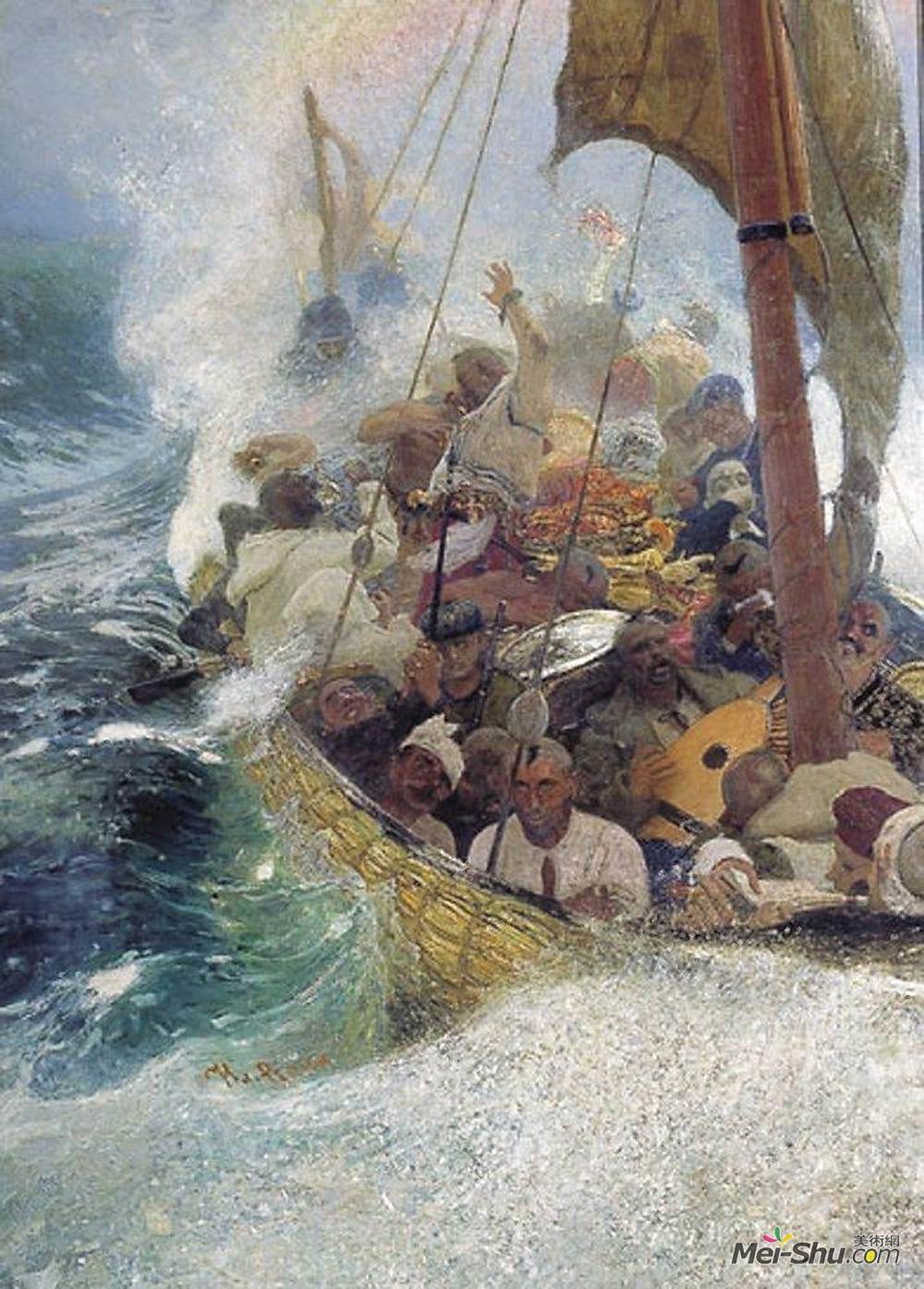 伊利亚·叶菲莫维奇·列宾(Ilya Repin)高清作品《黑海哥萨克》
