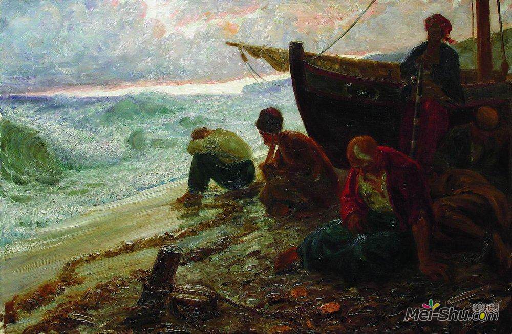 伊利亚·叶菲莫维奇·列宾(Ilya Repin)高清作品《黑海自由的终结》