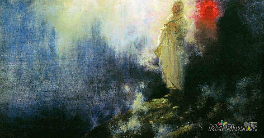伊利亚·叶菲莫维奇·列宾(Ilya Repin)高清作品《跟我来吧，撒旦》
