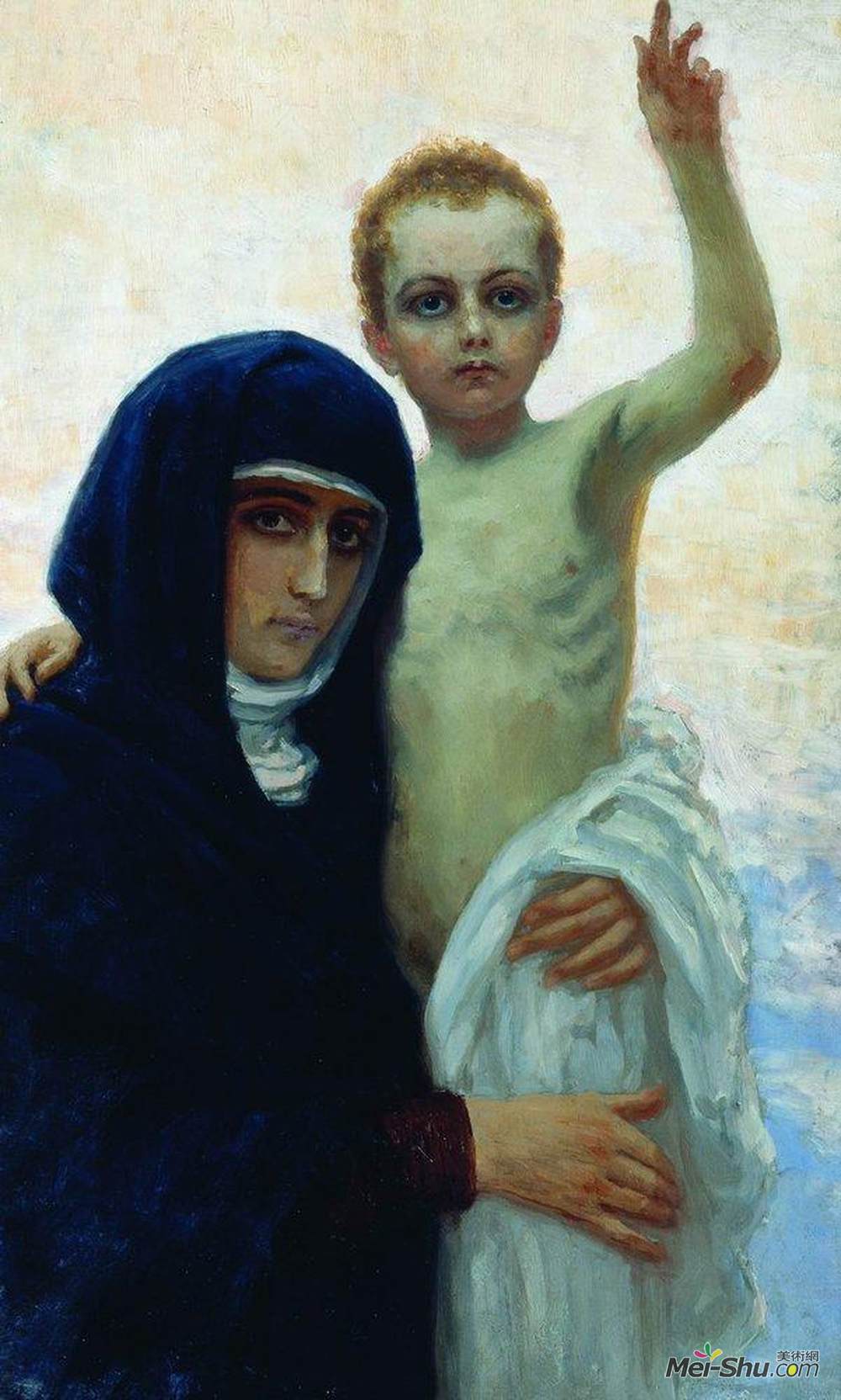 伊利亚·叶菲莫维奇·列宾(Ilya Repin)高清作品《麦当娜与孩子》