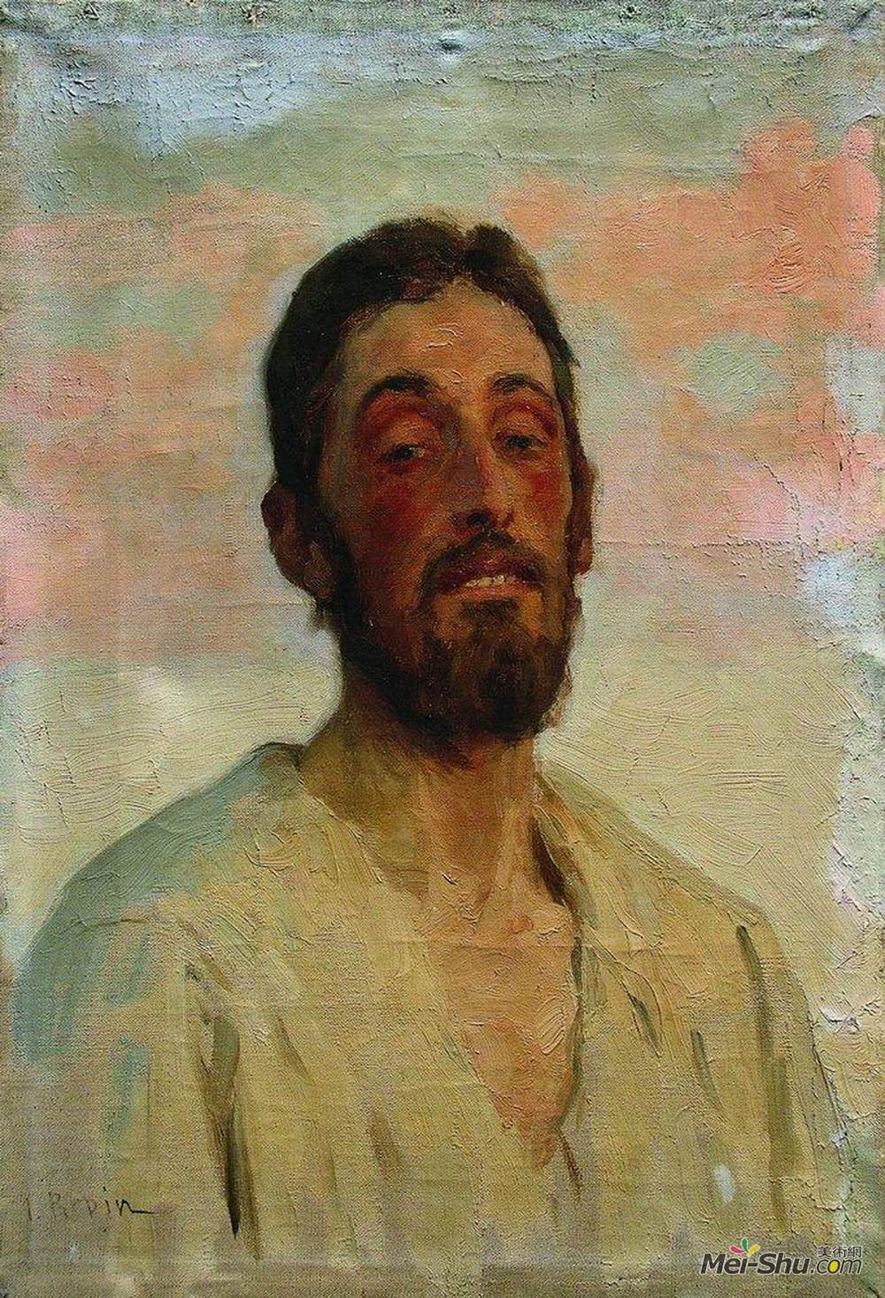 伊利亚·叶菲莫维奇·列宾(Ilya Repin)高清作品《男人肖像》