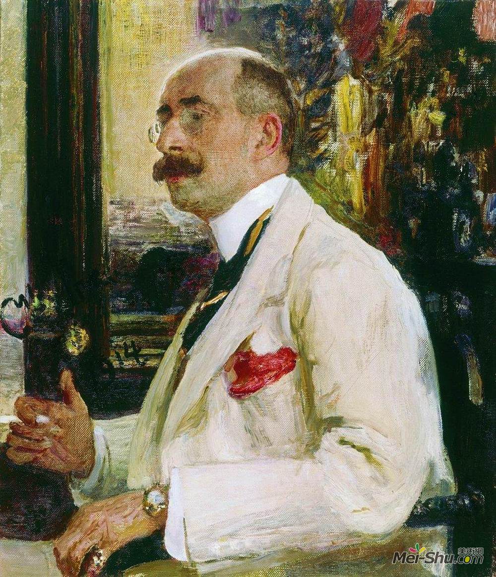 伊利亚·叶菲莫维奇·列宾(Ilya Repin)高清作品《埃尔马科夫画像》