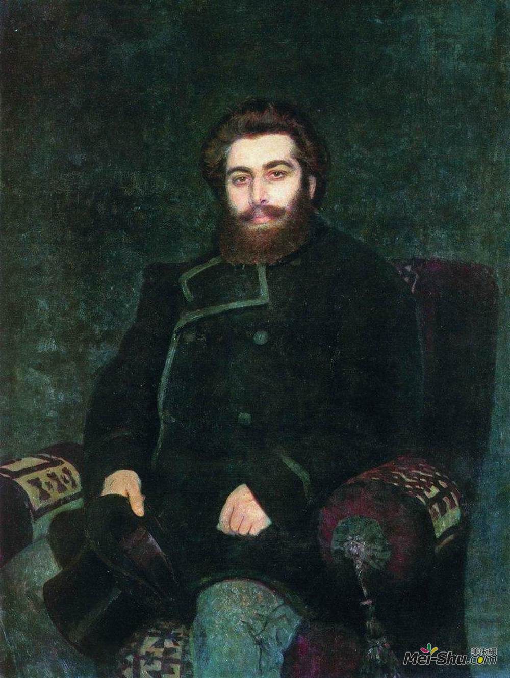 伊利亚·叶菲莫维奇·列宾(Ilya Repin)高清作品《艺术家的画像》