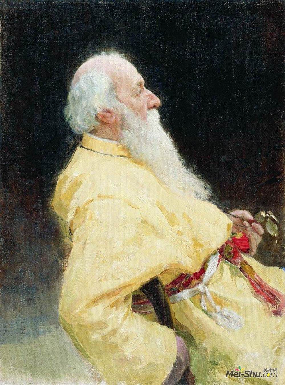 伊利亚·叶菲莫维奇·列宾(Ilya Repin)高清作品《Portrait of V. Stasov》