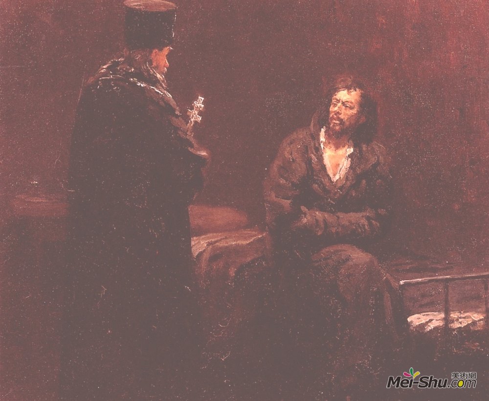 伊利亚·叶菲莫维奇·列宾(Ilya Repin)高清作品《拒绝忏悔》