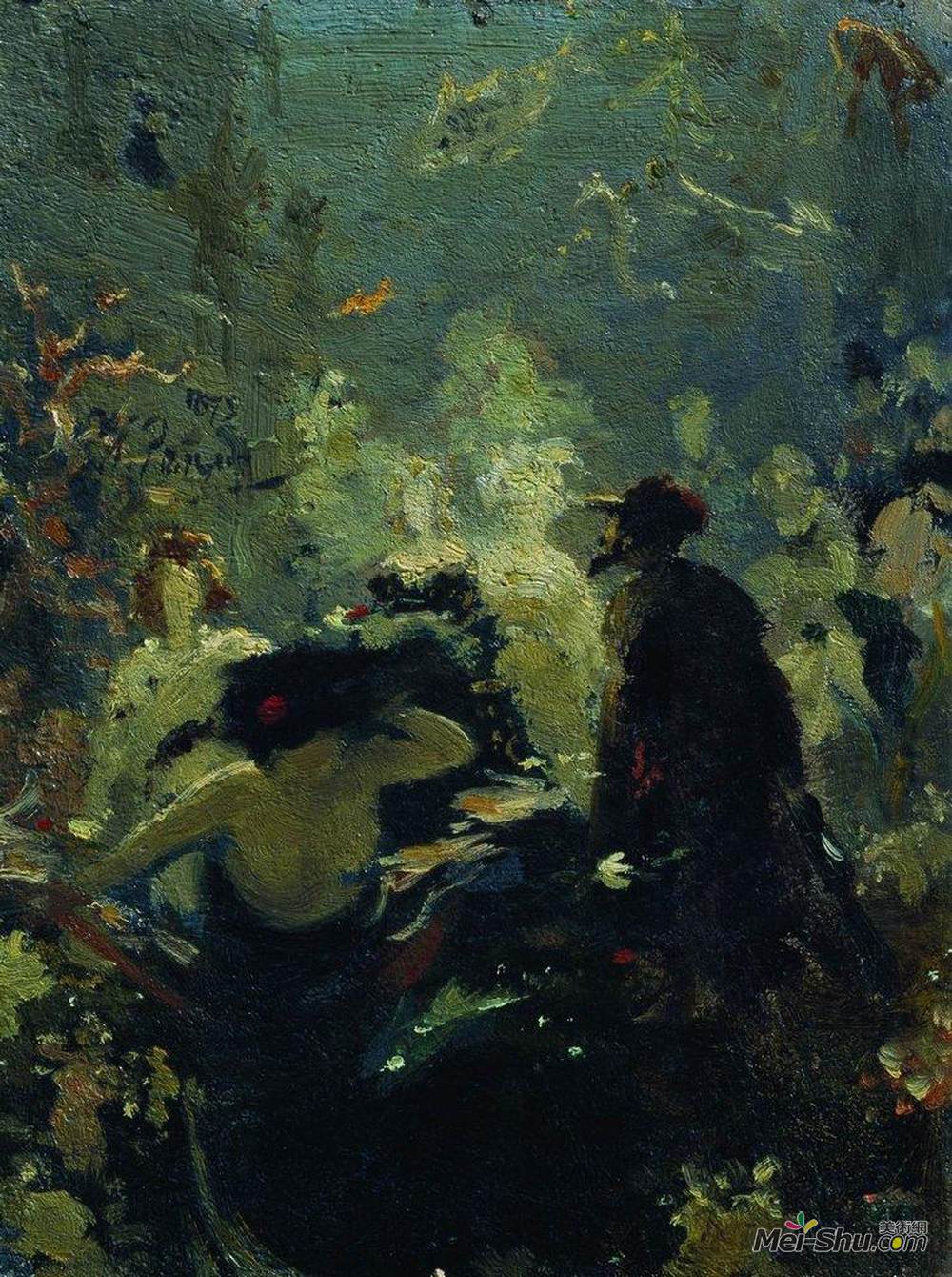 伊利亚·叶菲莫维奇·列宾(Ilya Repin)高清作品《萨德科在水下王国》