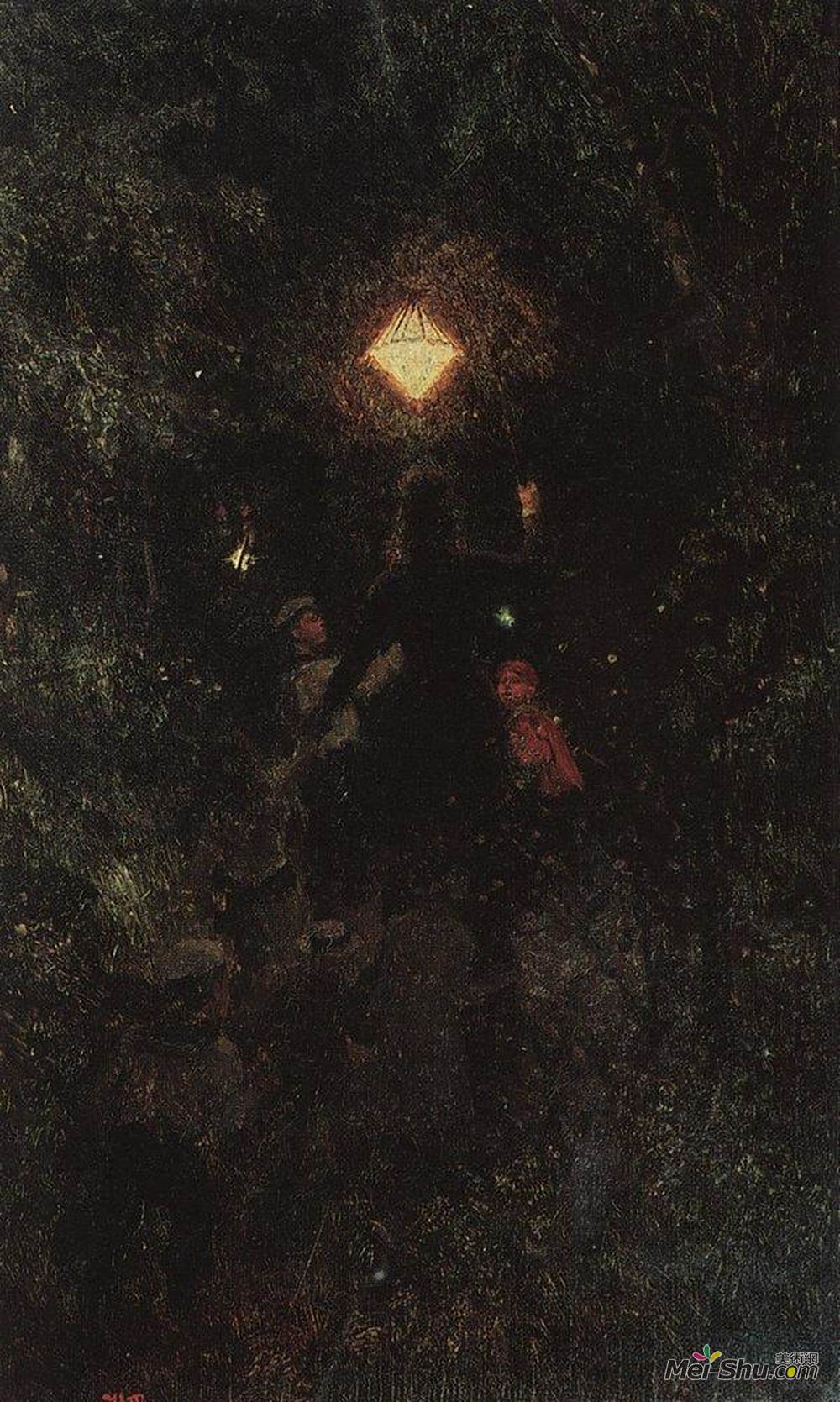 伊利亚·叶菲莫维奇·列宾(Ilya Repin)高清作品《带灯笼走》