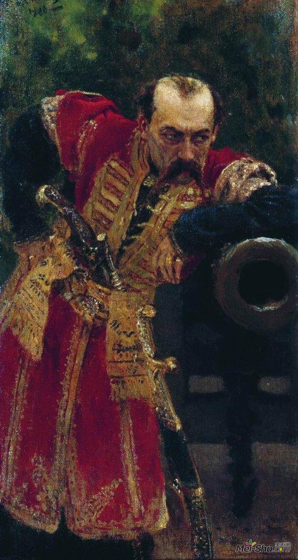 伊利亚·叶菲莫维奇·列宾(Ilya Repin)高清作品《扎波里希亚上校》
