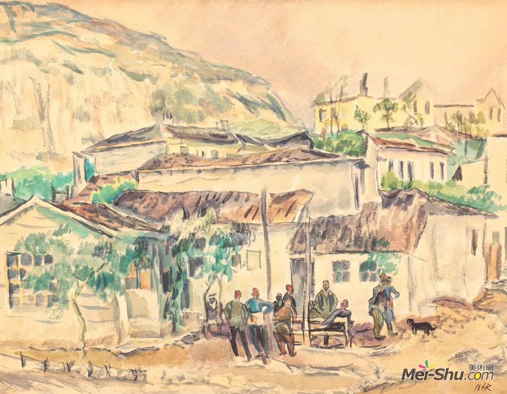 伊西夫伊塞(Iosif Iser)高清作品《土耳其人在咖啡馆》