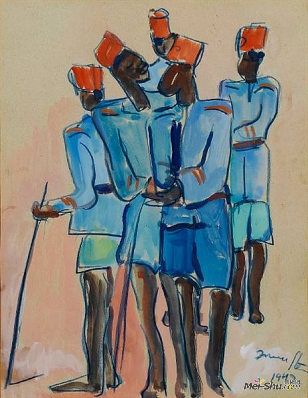 伊尔玛·斯特恩(Irma Stern)高清作品《瓦特西警察》