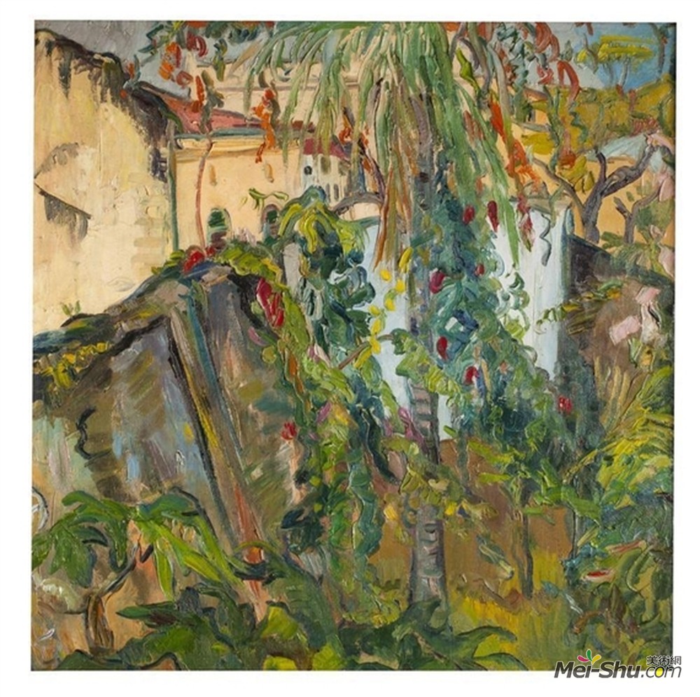 伊尔玛·斯特恩(Irma Stern)高清作品《桑给巴尔花园》