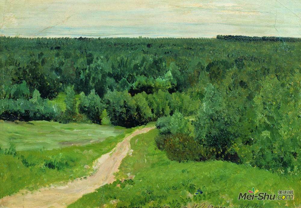 列维坦(Isaac Levitan)高清作品《森林给予》