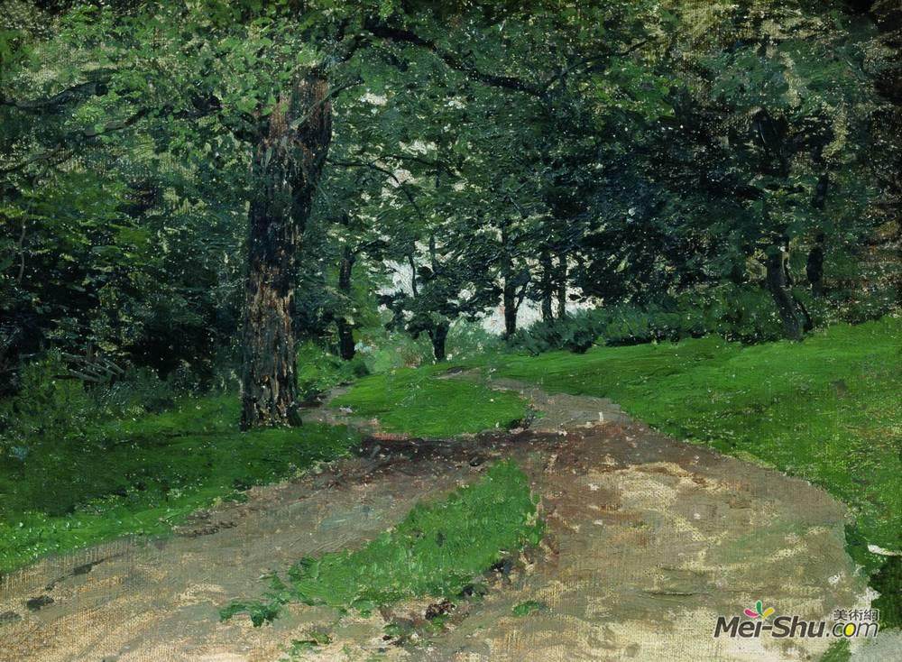 列维坦(Isaac Levitan)高清作品《森林》