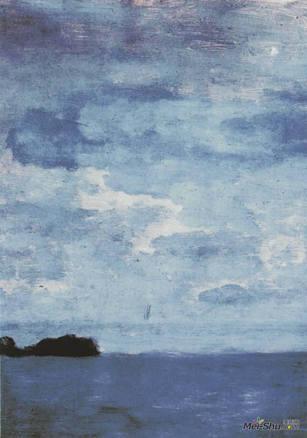 列维坦(Isaac Levitan)高清作品《海。芬兰。》