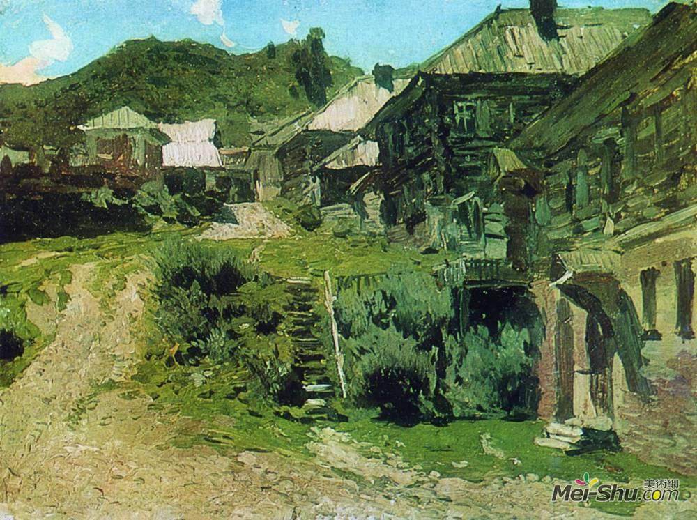 列维坦(Isaac Levitan)高清作品《普廖斯视野》