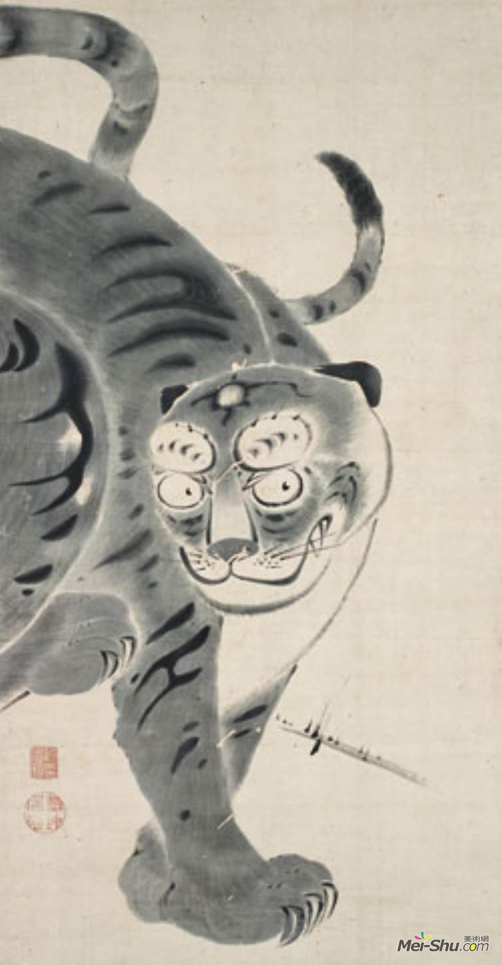 伊藤若冲(Ito Jakuchu)高清作品《老虎》