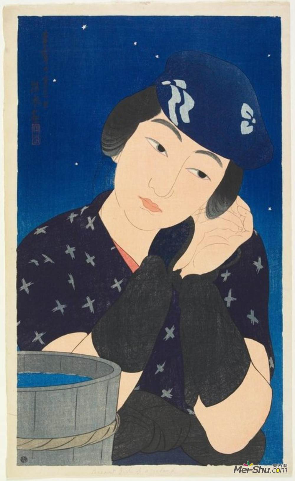 伊藤新穗(Ito Shinsui)高清作品《岛上的女人》