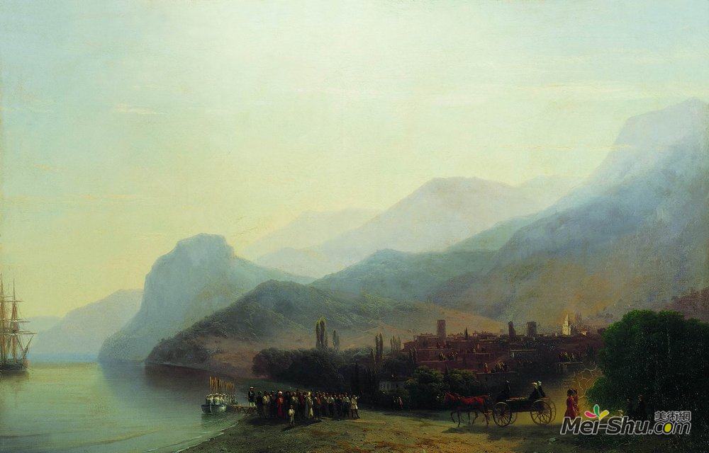 艾伊瓦佐夫斯基(Ivan Aivazovsky)高清作品《阿鲁什塔》