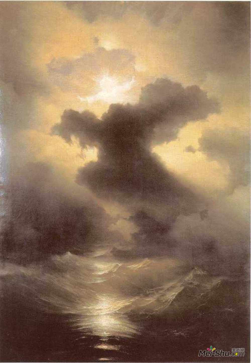 艾伊瓦佐夫斯基(Ivan Aivazovsky)高清作品《混沌（创造）》