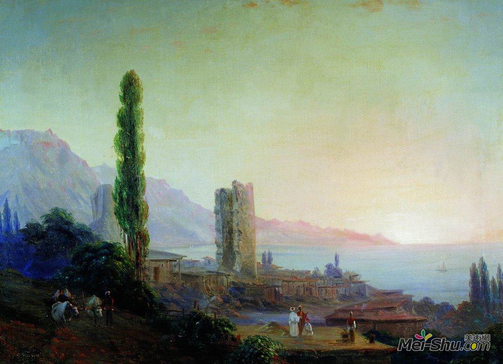 艾伊瓦佐夫斯基(Ivan Aivazovsky)高清作品《古尔祖夫》