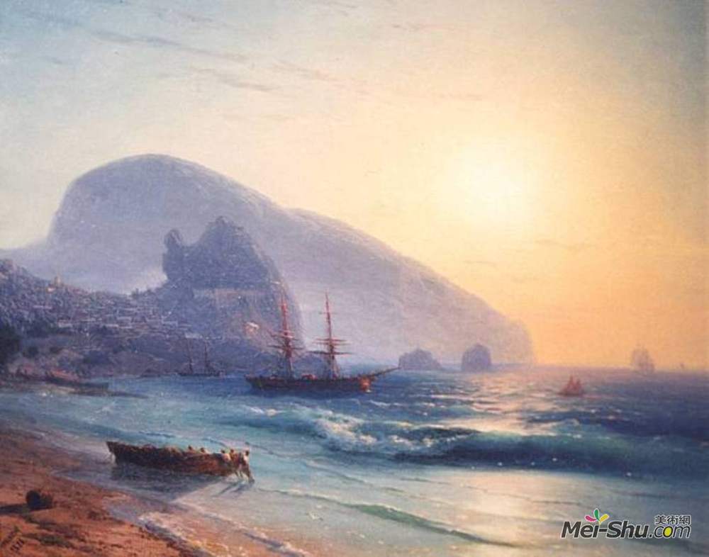 艾伊瓦佐夫斯基(Ivan Aivazovsky)高清作品《海景》