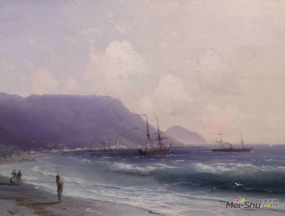 艾伊瓦佐夫斯基(Ivan Aivazovsky)高清作品《海景》