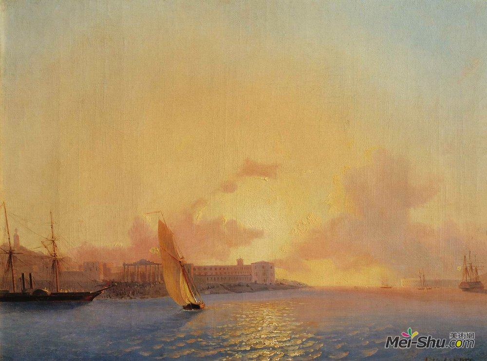 艾伊瓦佐夫斯基(Ivan Aivazovsky)高清作品《塞瓦斯托波尔》