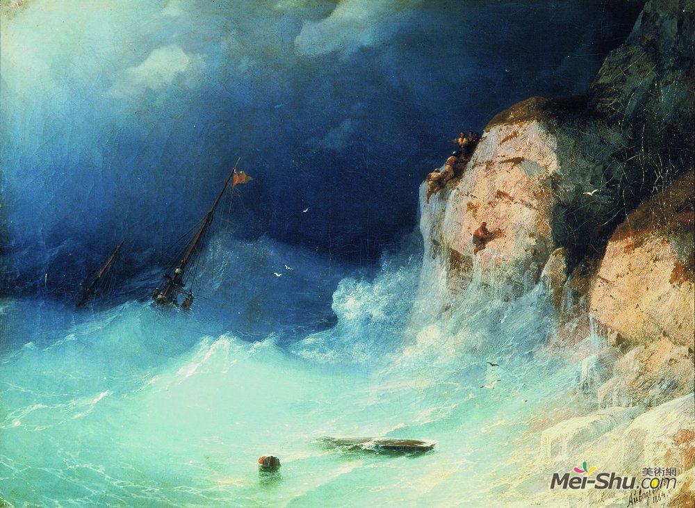 海难艾伊瓦佐夫斯基ivanaivazovsky高清作品欣赏