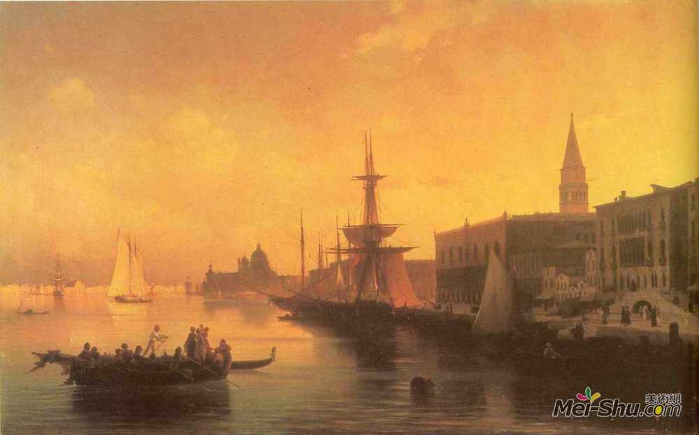 艾伊瓦佐夫斯基(Ivan Aivazovsky)高清作品《威尼斯》