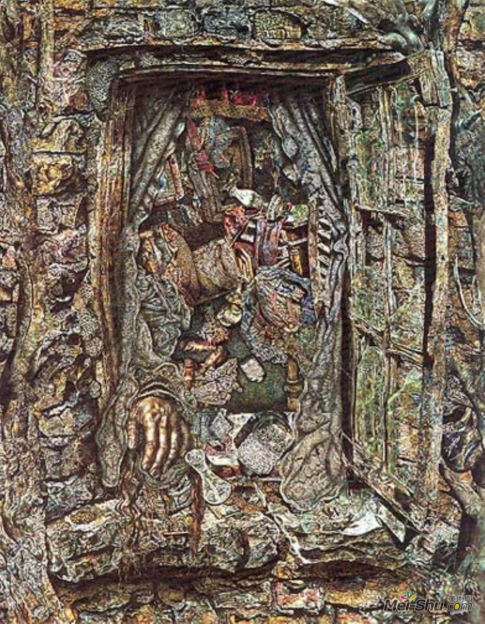 依凡·阿尔布莱特(Ivan Albright)高清作品《贫民窟》