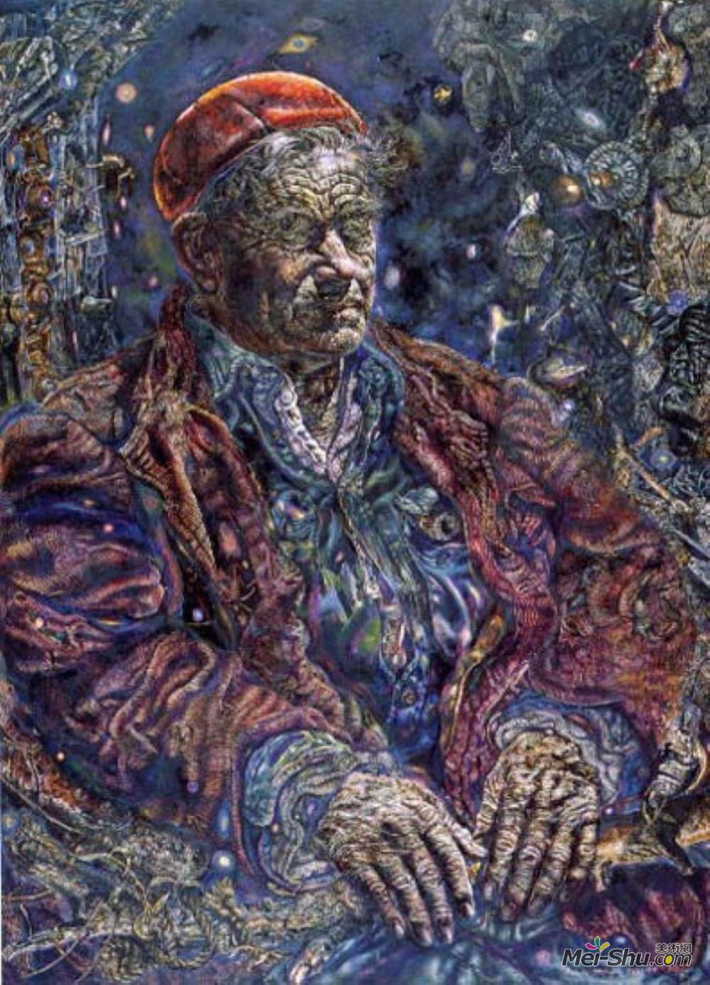 依凡·阿尔布莱特(Ivan Albright)高清作品《佛蒙特人》