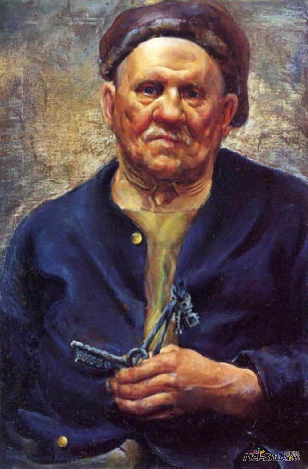 依凡·阿尔布莱特(Ivan Albright)高清作品《Burgomeister with Key》