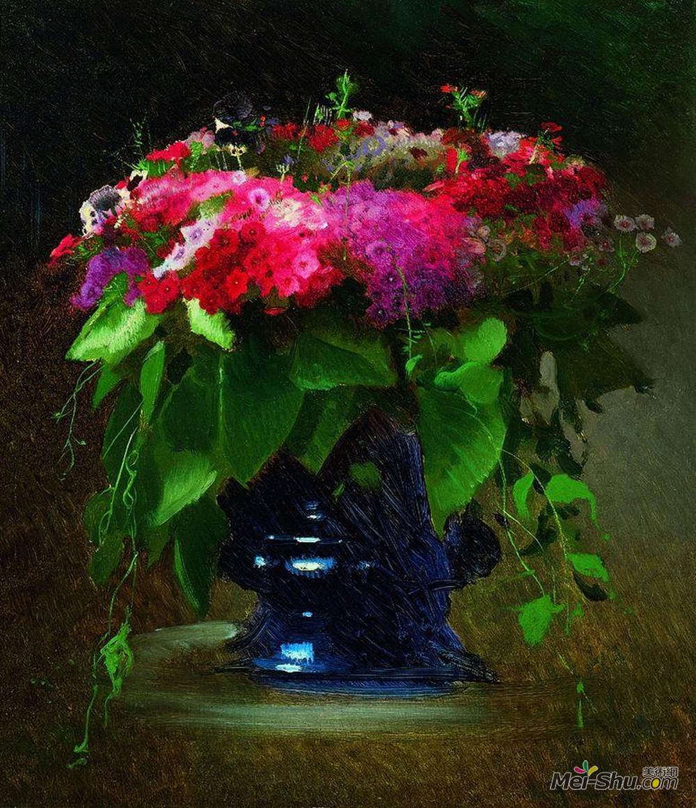 伊万·尼古拉耶维奇·克拉姆斯柯依(Ivan Kramskoy)高清作品《花束》