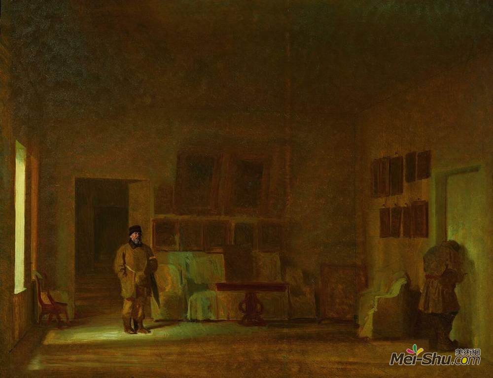 伊万·尼古拉耶维奇·克拉姆斯柯依(Ivan Kramskoy)高清作品《老房子的检查》