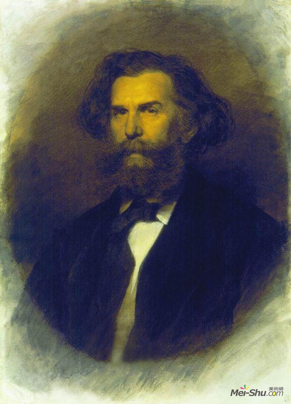 伊万·尼古拉耶维奇·克拉姆斯柯依(Ivan Kramskoy)高清作品《波哥柳波画像》