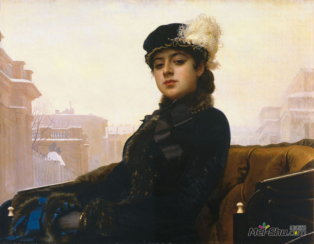 伊万·尼古拉耶维奇·克拉姆斯柯依(Ivan Kramskoy)高清作品《女性肖像》