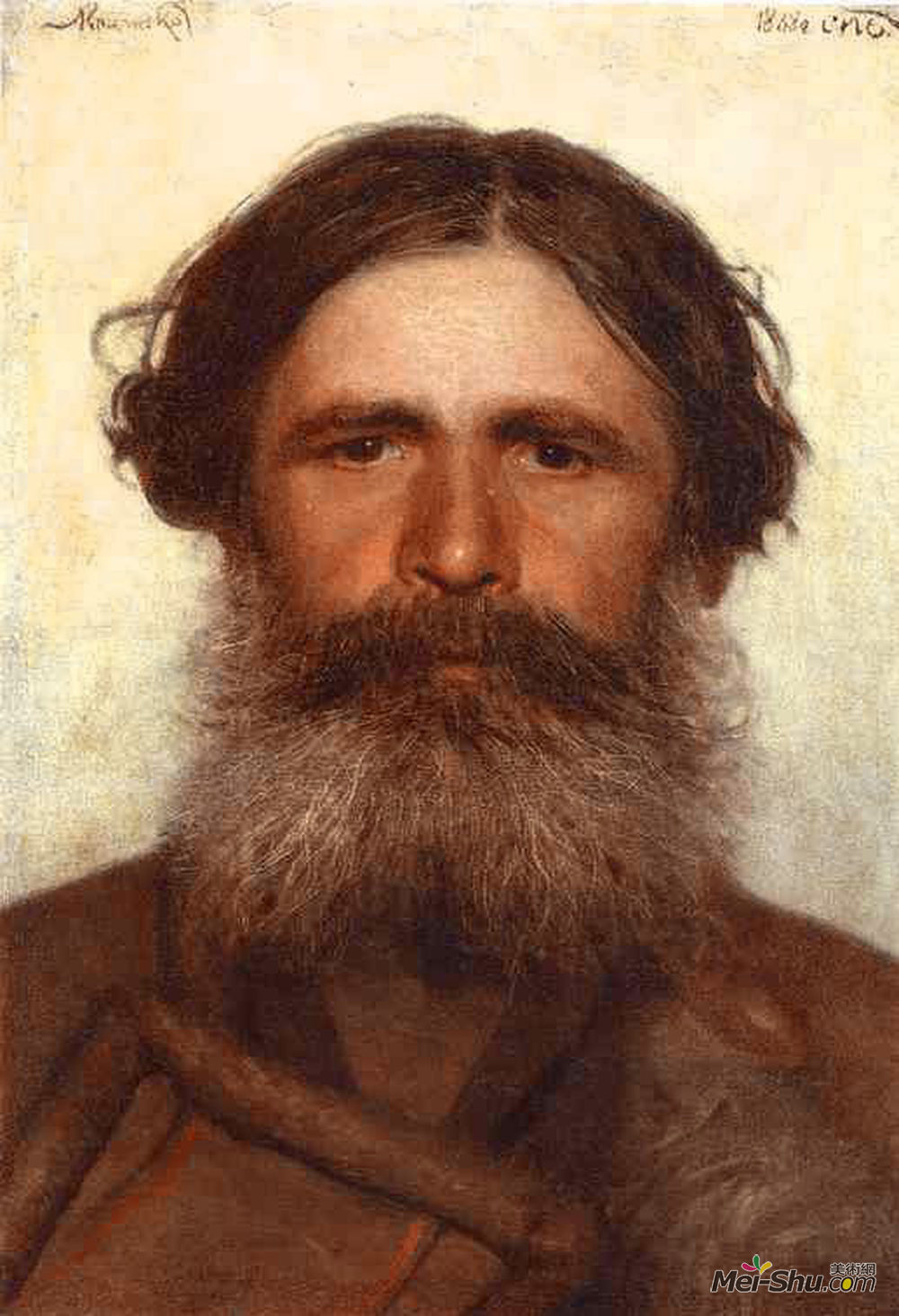 伊万·尼古拉耶维奇·克拉姆斯柯依(Ivan Kramskoy)高清作品《农民的肖像》