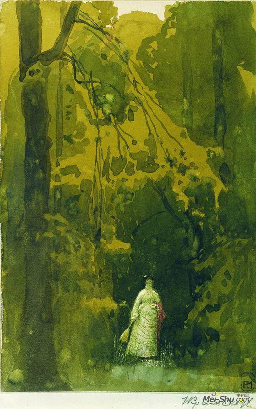 伊万·尼古拉耶维奇·克拉姆斯柯依(Ivan Kramskoy)高清作品《维拉特列季亚科夫进入该》