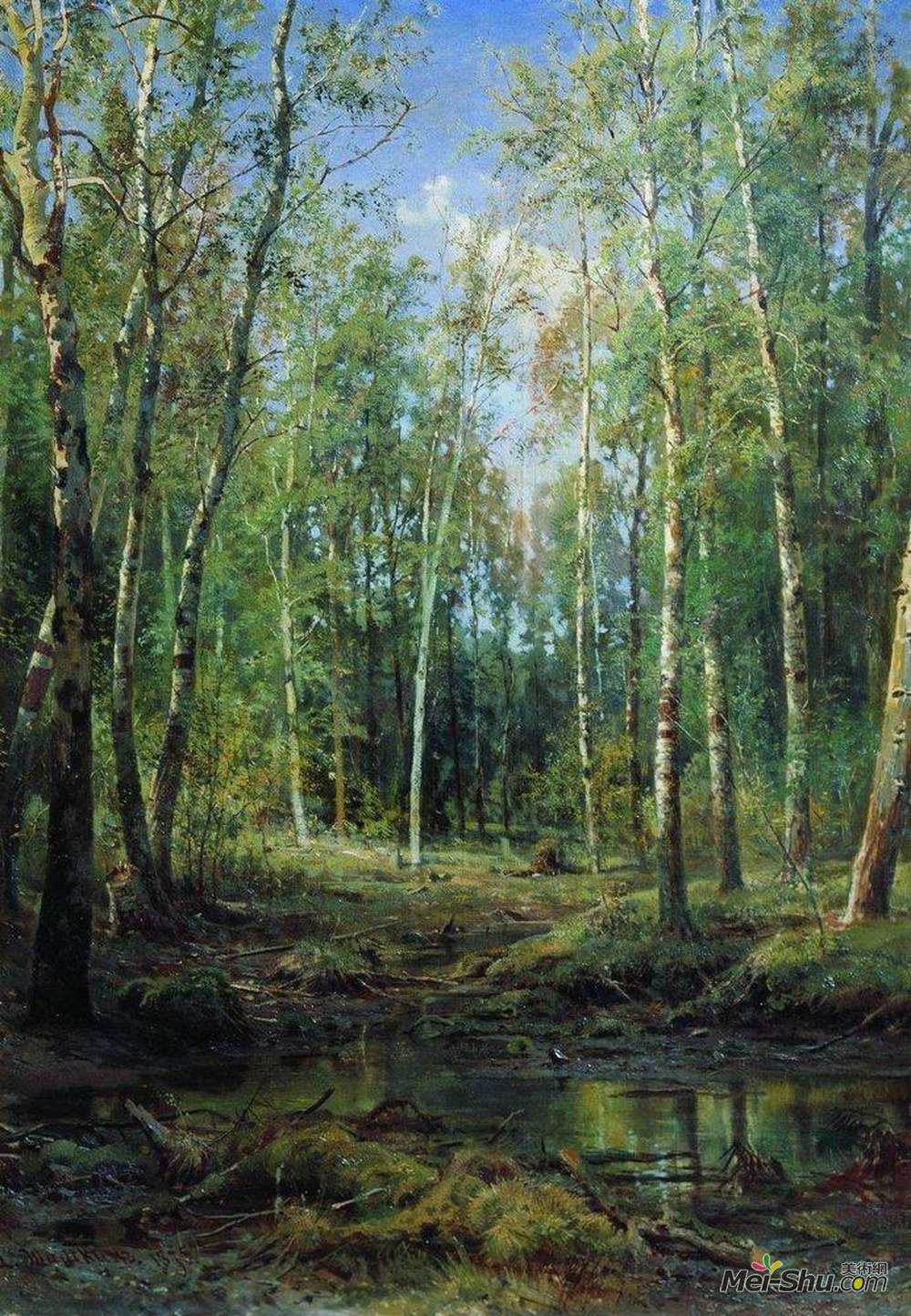 伊万·希什金(Ivan Shishkin)高清作品《桦树林》