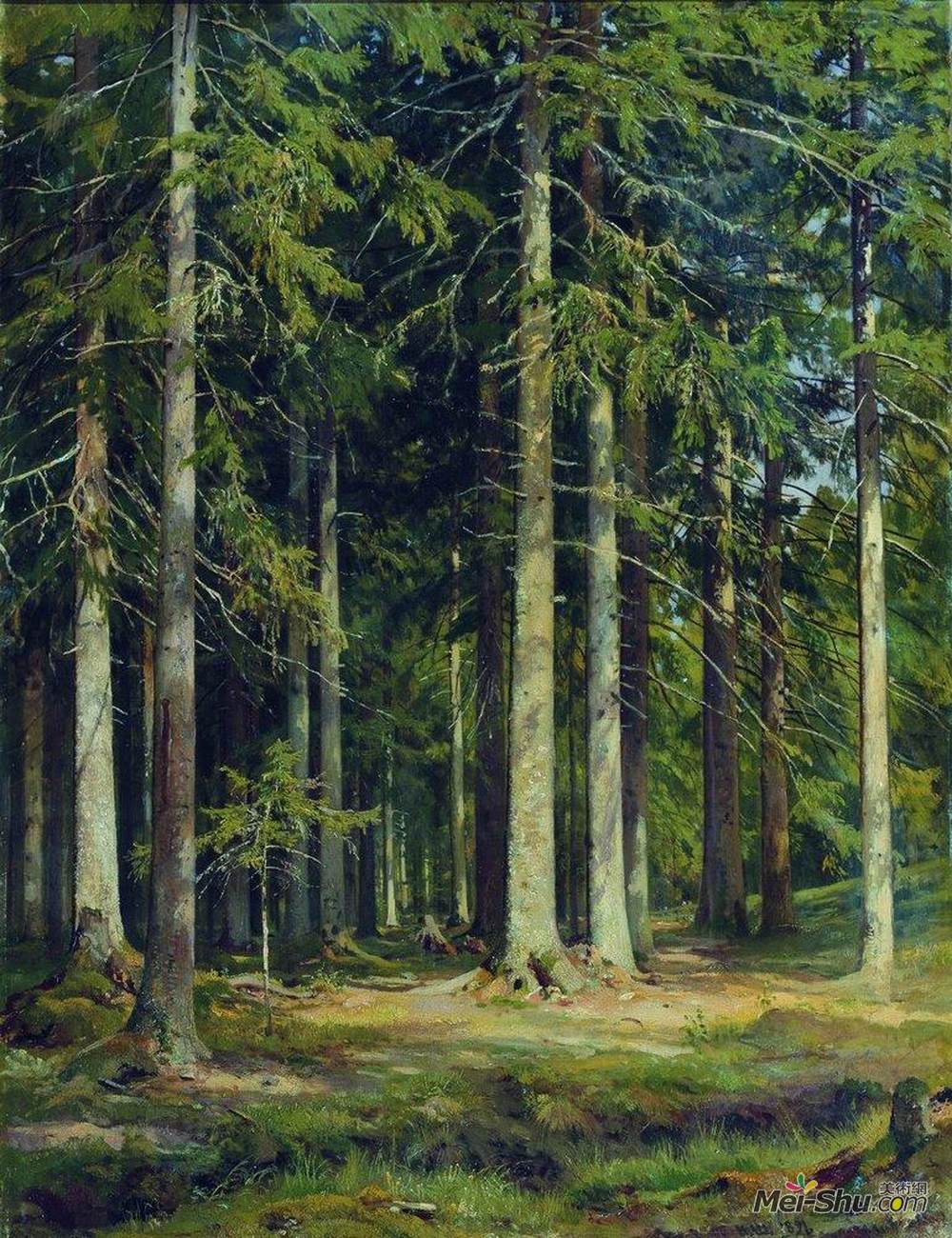 伊万·希什金(Ivan Shishkin)高清作品《冷杉林》