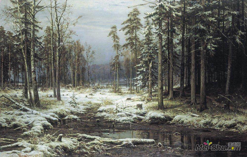 伊万·希什金(Ivan Shishkin)高清作品《初雪》