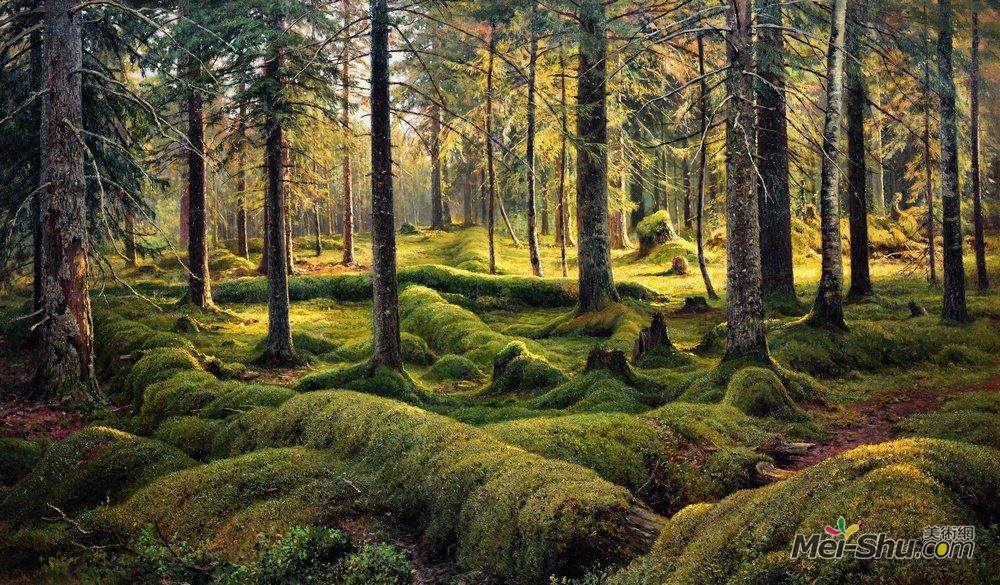 伊万·希什金(Ivan Shishkin)高清作品《森林公墓》