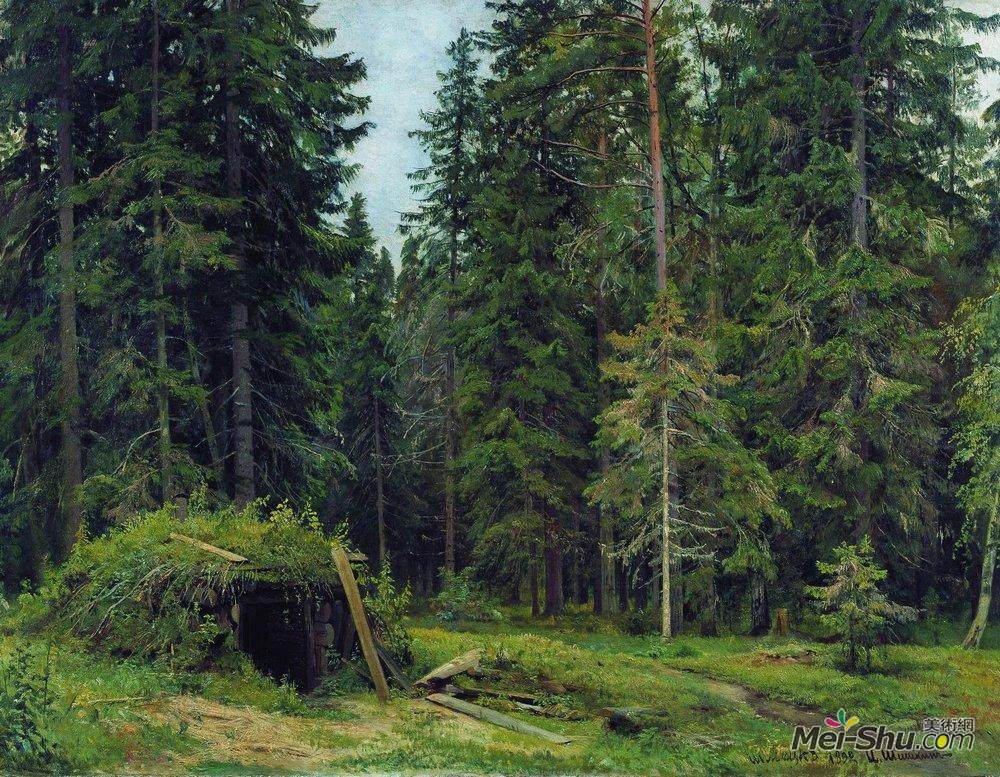 伊万·希什金(Ivan Shishkin)高清作品《森林小屋》