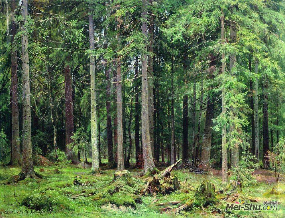 伊万·希什金(Ivan Shishkin)高清作品《Forest in Mordvinovo》