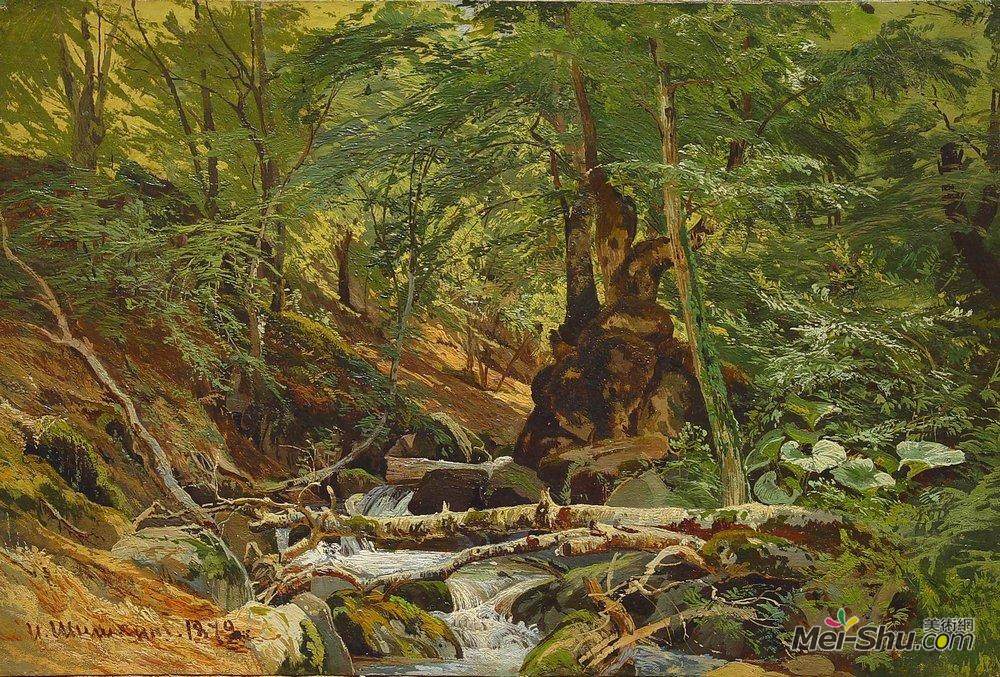 伊万·希什金(Ivan Shishkin)高清作品《森林景观》