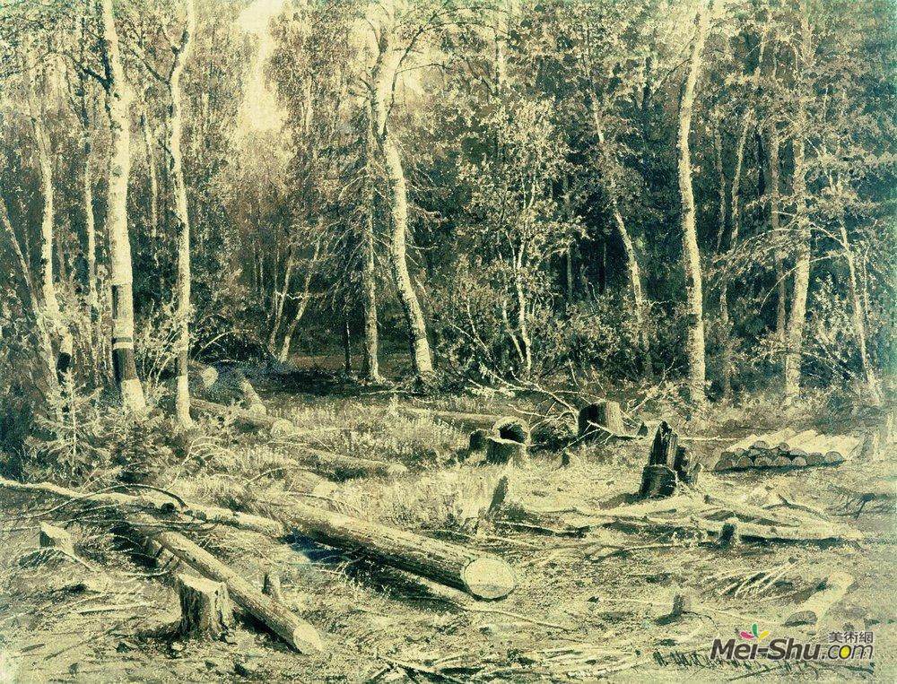 伊万·希什金(Ivan Shishkin)高清作品《森林景观》
